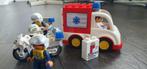 Duplo ambulance en politiemotors, Kinderen en Baby's, Speelgoed | Duplo en Lego, Ophalen, Gebruikt, Duplo