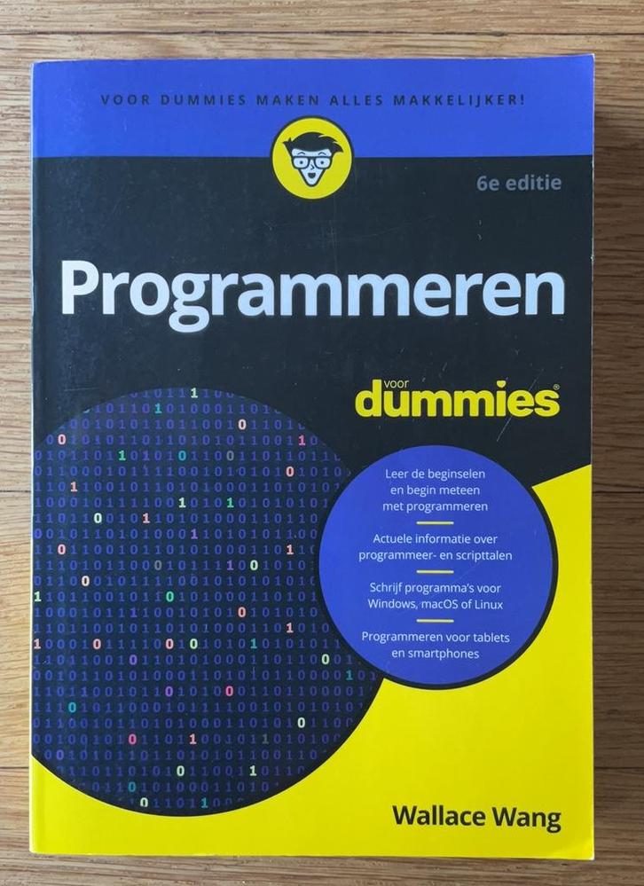 Wallace Wang - Programmeren voor Dummies, Boeken, Informatica en Computer, Zo goed als nieuw, Ophalen of Verzenden