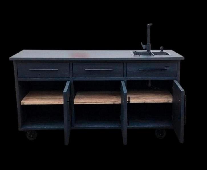 Buitenkeukens van gebruikt hout, buiten hout, vuren, grenen, Tuin en Terras, Buitenkeukens, Nieuw, Gas, Vrijstaand, Ophalen of Verzenden