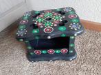 houten stoof met Staphorster stipwerk, Antiek en Kunst, Curiosa en Brocante, Ophalen