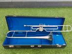 F Besson ventiel trombone, Ophalen, Gebruikt, Met koffer