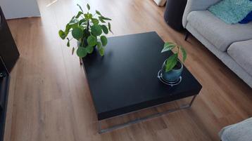 Salontafel, zwart, 90x90x30