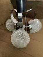 Mooie vintage glazen lampenkappen/plafondlamp/vintage lampen, Ophalen of Verzenden, Gebruikt