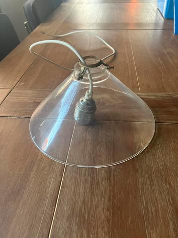 Glazen Hanglamp met Extra Kap - Tafel Lampen beschikbaar voor biedingen