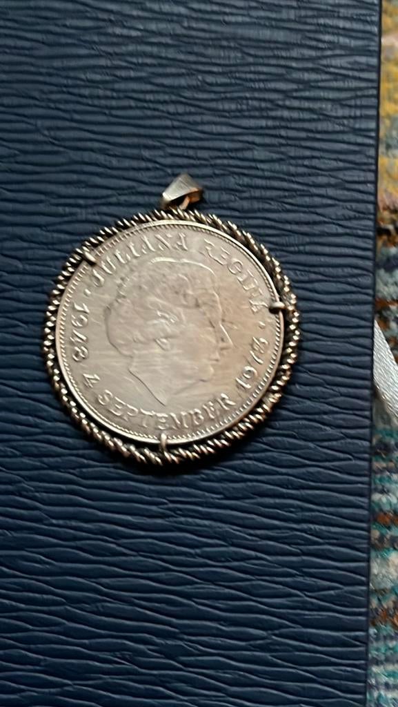 Juliana zilveren 10 gulden Hanger 1973, Ophalen of Verzenden, Koningin Juliana, 10 gulden