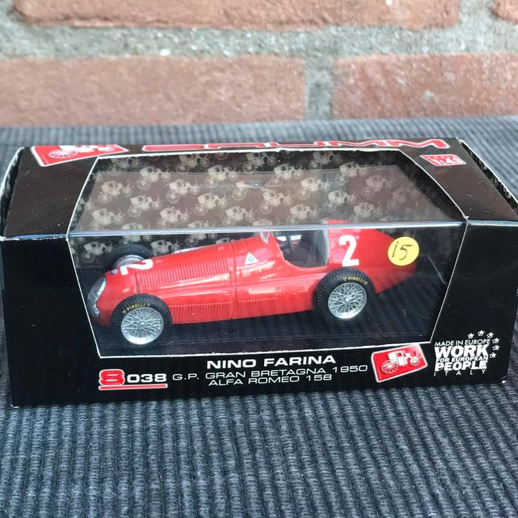 1:43 BRUMM ALFA ROMEO ALFETTA 158 #2 N.FARINA …… 15,-, Hobby en Vrije tijd, Modelauto's | 1:43, Nieuw, Auto, Overige merken, Ophalen of Verzenden
