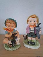 2 vintage beeldjes, Sandy Shoes, Home From Market, 14cm, Ophalen of Verzenden, Zo goed als nieuw, Hummel