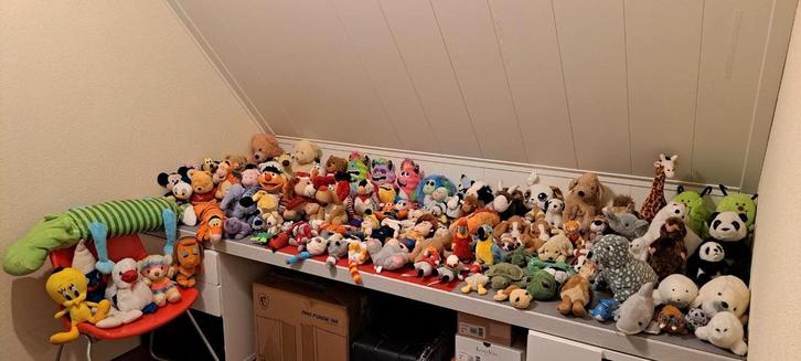 Mega grote verzameling knuffels, heel veel verschillende!, Kinderen en Baby's, Speelgoed | Knuffels en Pluche, Zo goed als nieuw