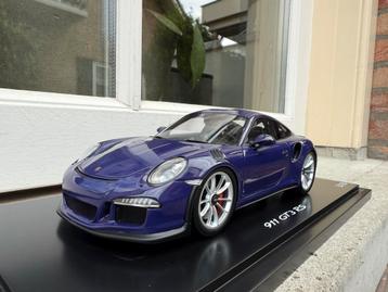 1:18 Porsche 911 991 GT3 RS Ultraviolet 2014 Spark beschikbaar voor biedingen