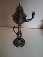 Prachtige oude Tinnen olielamp “snotneus”, Antiek en Kunst, Antiek | Tin, Ophalen of Verzenden