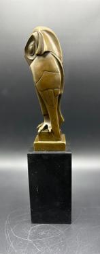 Bronzen Art-Deco stijl uil., Antiek en Kunst, Kunst | Beelden en Houtsnijwerken, Ophalen of Verzenden