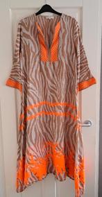 Nema resortwear jurk zand zebra + neon oranje L art 49429, ., Maat 42/44 (L), Ophalen of Verzenden, Nema resortwear