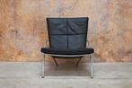 ZGANieuw zwarte leren Harvink Uncle Sam design fauteuil, Harvink, Harvink, Minder dan 75 cm, Design