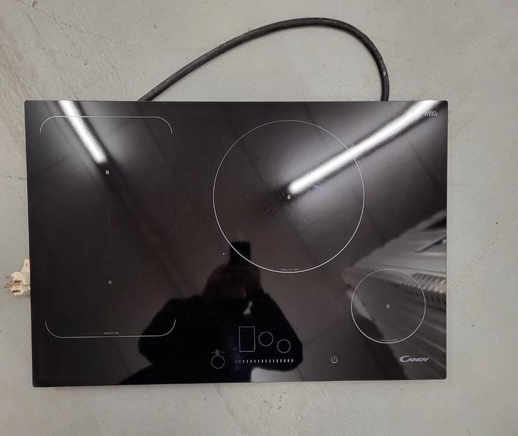 Inductie kookplaat met slider CANDY CFI82, Witgoed en Apparatuur, Kookplaten, Gebruikt, Inbouw, Inductie, 4 kookzones, Energieklasse A of zuiniger