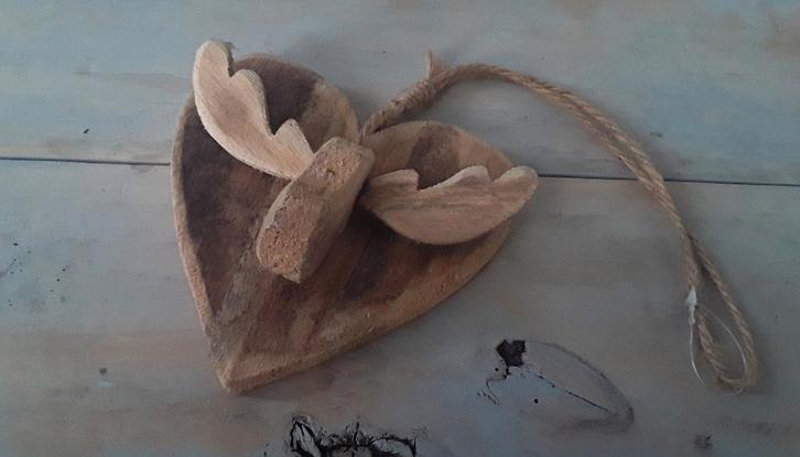 Houten hanger van een rendier - rudolf-  rudolph ( nieuw), Diversen, Kerst, Nieuw, Ophalen of Verzenden