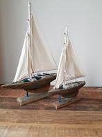 2 Zeilboten met echt stoffen zeilen, Ophalen of Verzenden, Zo goed als nieuw