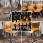 Vintage toppers voor thuis, co-workspace of HORECA zaak, Ophalen of Verzenden, In hoogte verstelbaar, Gebruikt, Hout
