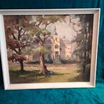 Olie verf schilderij  linnen op karton, Ophalen