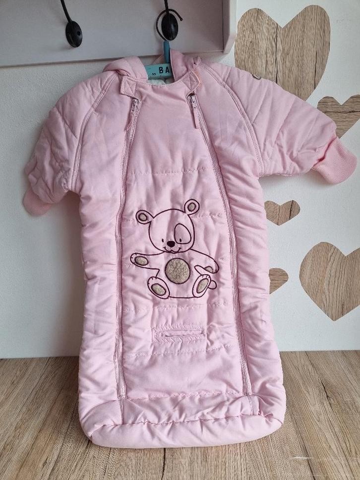 Vintage Roze Meisjes Ski / Winter Pak met Beertje Maat 62/68, Kinderen en Baby's, Babykleding | Maat 62, Gebruikt, Meisje, Overige typen