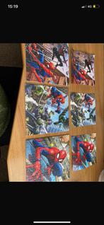3 Puzzels: Spider-Man & Playmobil, Ophalen of Verzenden, Minder dan 500 stukjes, Gebruikt, Legpuzzel