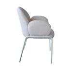A&B DESIGN Teddy chair Off white set van 2 Magazijn verkoop, Nieuw, Twee, Stof, Ophalen of Verzenden
