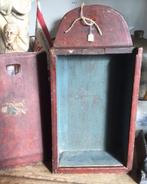 ANTIEKE SCHOOLTAS VAN HOUT P.R. VRIES 1880, Ophalen of Verzenden