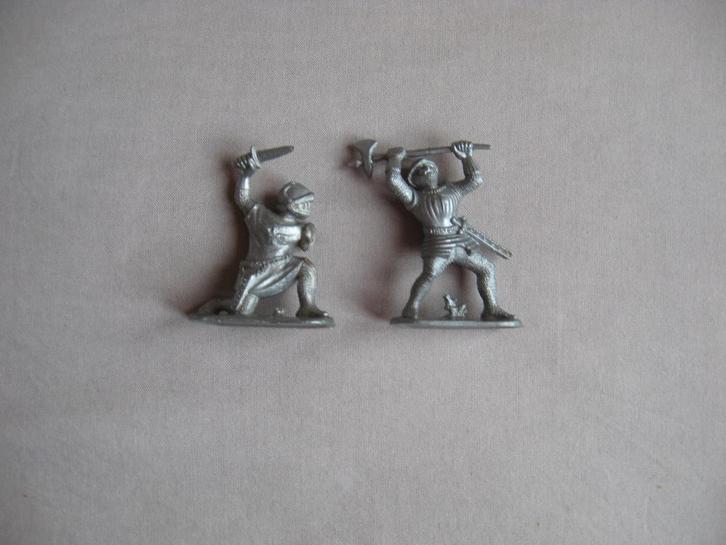 2 De Gruyter soldaatjes / strijders Snoepje van de Week, Verzamelen, Merken en Reclamevoorwerpen, Gebruikt, Overige typen, Ophalen of Verzenden