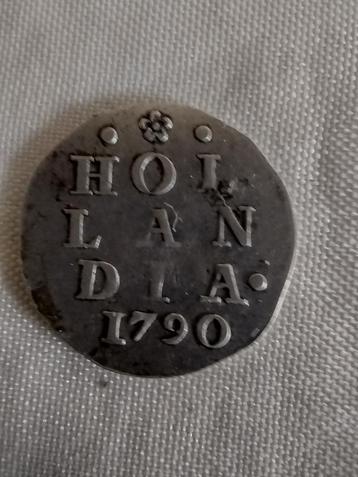 Holland Dubbele Wapen Stuiver MUNT 1790 Nederland beschikbaar voor biedingen