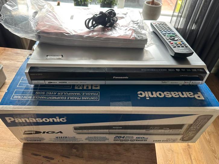 Panasonic DMR-EH57 – DVD/HDD Recorder Nieuwstaat HDMI 160GB, Audio, Tv en Foto, Dvd-spelers, Zo goed als nieuw, Dvd-recorder, Panasonic