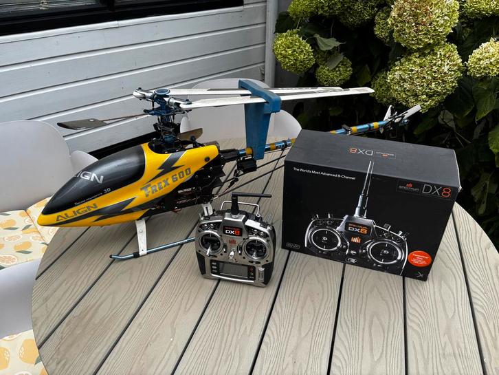 Trex 600 Elektro Helikopter met DX8 Remote, Hobby en Vrije tijd, Modelbouw | Radiografisch | Helikopters en Quadcopters, Gebruikt