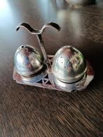 Peper en zout stelletje zilver plaited, Antiek en Kunst, Ophalen of Verzenden