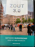 Zout 3.0 - Methode Burgerschap MBO 3-4, Boeken, Schoolboeken, Ophalen of Verzenden, Gelezen, Overige niveaus, Maatschappijleer