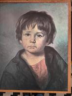Schilderij van huilende jongen, Ophalen of Verzenden