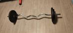 Corength Curl bar 1,20m 28 mm incl. 2x10kg & 2x5kg, Ophalen, Zo goed als nieuw, Benen, Halterstangen