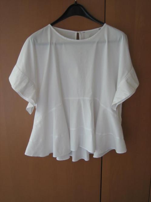 Romantische speelse witte blouse SAMOON XL snazzeys, Kleding | Dames, Blouses en Tunieken, Nieuw, Maat 46/48 (XL) of groter, Wit