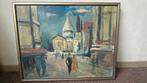 Oud schilderij Montmartre Sacre Coeur, Antiek en Kunst, Kunst | Schilderijen | Klassiek, Ophalen