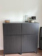 Ikea Besta kast met Marmerlook Blad - Drukbeslag Nodig, Ophalen, Gebruikt
