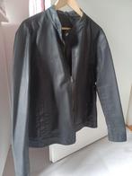Zwarte Leren Heren Jas, Ophalen, Nieuw, Maat 56/58 (XL), Zwart