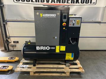 Airworks BRIO 5,5kw frequentie geregelde schroefcompressor beschikbaar voor biedingen