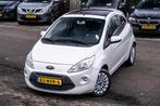 FORD Ka 1.2 51KW 2009 Titanium X panoramadak rijklaar bovag, Auto's, Stof, Gebruikt, 4 cilinders, 4 stoelen