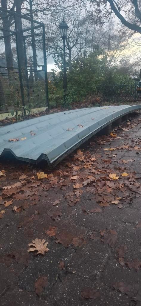 Damwandplaten dakplaten, Doe-het-zelf en Verbouw, Dakpannen en Dakbedekking, Dakplaat of Dakpanplaat, Metaal, Zwart, 15 m² of meer