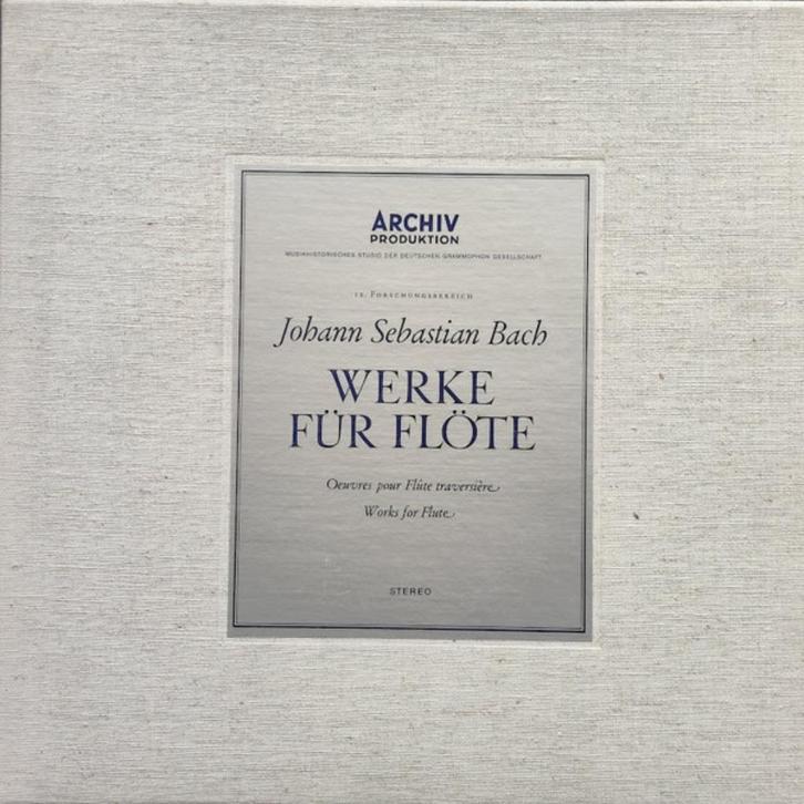 Johann Sebastian Bach – Werke Fur Flote  2LP, Cd's en Dvd's, Vinyl | Klassiek, Zo goed als nieuw, Classicisme, Kamermuziek, 12 inch