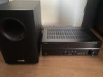 Yamaha reciever en Canton subwoofer, Overige systemen, 70 watt of meer, Zo goed als nieuw, Overige spelers