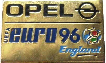 Opel Euro '96 England pin, Verzamelen, Speldjes, Pins en Buttons, Verzenden, Nieuw, Transport, Speldje of Pin