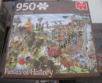 Pieces of History puzzel The Wild West 950 st compleet beschikbaar voor biedingen