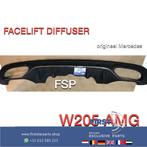 W205 FACELIFT AMG DIFFUSER Mercedes C Klasse 2018-2022 ACHTE, Auto-onderdelen, Ophalen of Verzenden, Gebruikt, Mercedes-Benz