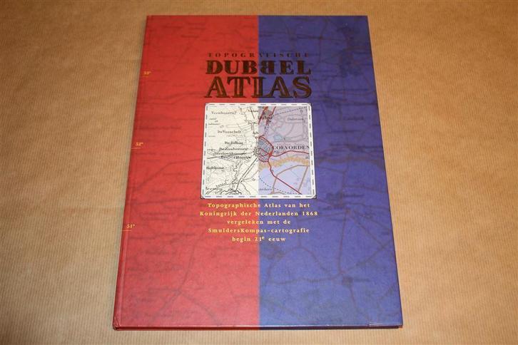 Topografische Dubbel Atlas !!, Boeken, Atlassen en Landkaarten, Zo goed als nieuw, Landkaart, Nederland, 1800 tot 2000, Ophalen of Verzenden
