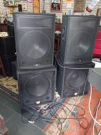 Komplete set .2x 1600 watt. Incl. 4 kan. Amp, Ophalen, 120 watt of meer, Subwoofer, Overige merken