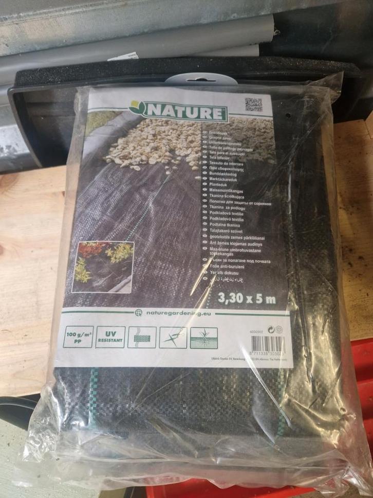 2x Nature Gronddoek 3.30 x 5m, Tuin en Terras, Overige Tuin en Terras, Ophalen of Verzenden