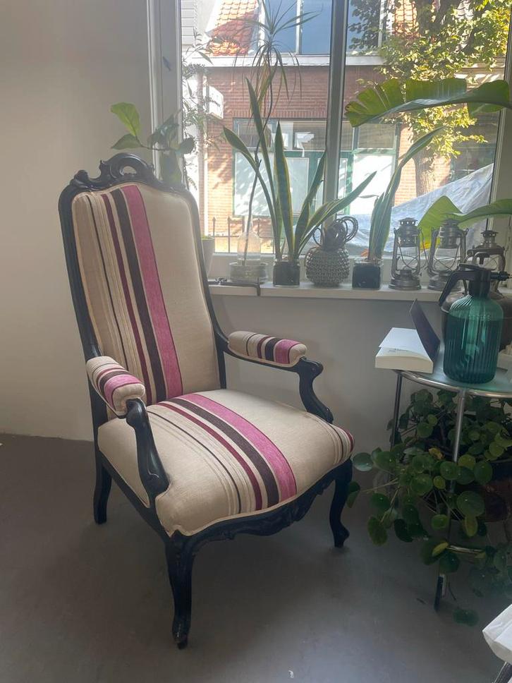 Vintage fauteuil - perfecte staat, Huis en Inrichting, Stoelen, Gebruikt, Eén, Hout, Overige kleuren, Ophalen
